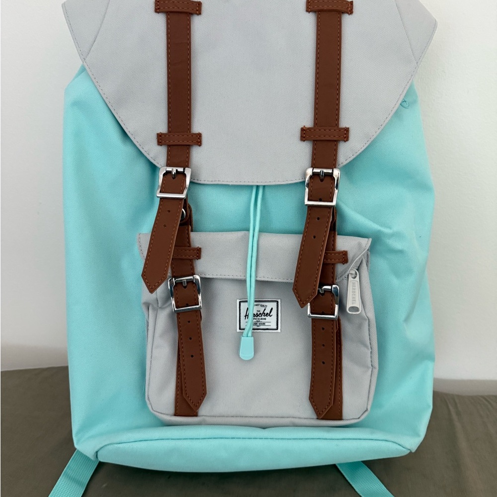 Herschel Supply Company Blue and Gray Backpack with Durable Design